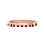 a-beautiful-round-diamond-half-eternity-band-with-ruby-in-rose-gold-FD11406BGRUDR-NL-RG